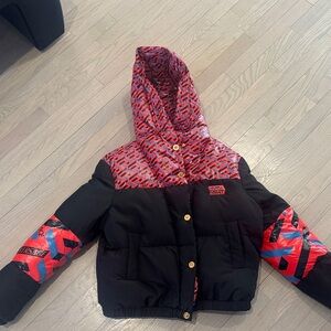 Versace Black and Red Patterned Jacket